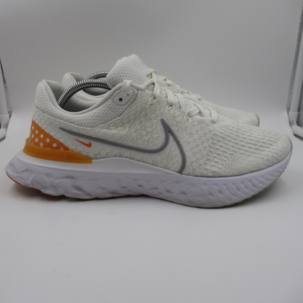 Nike React Infinity Run Flyknit 3 Mens 11 White Orange DH5392-100